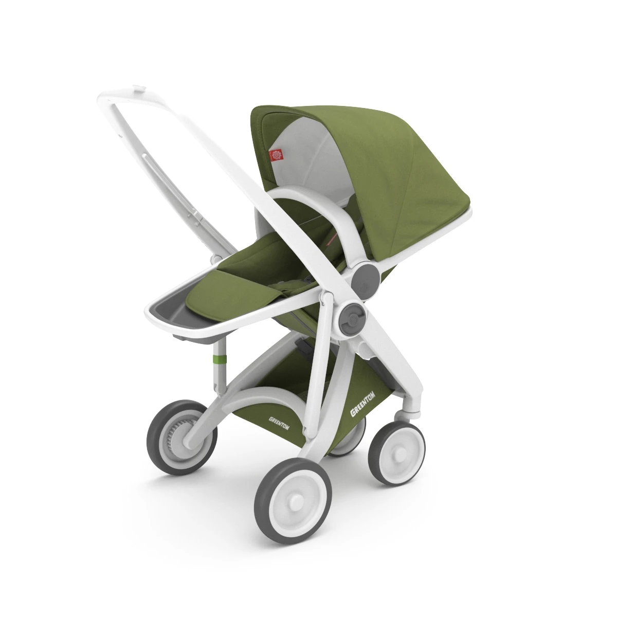 Poussette Upp Reversible : Châssis Blanc, Assise Réversible 6 Poussette Upp Reversible : Châssis Blanc, Assise Réversible – Image 4