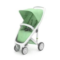 Poussette Upp Classic : Châssis Blanc, Assise Classic 9 Poussette Upp Classic : Châssis Blanc, Assise Classic -Bébés Produits Magasin a f white mint poussette upp classic chassis blanc kit couleur menthe greentom bambinou 1 1