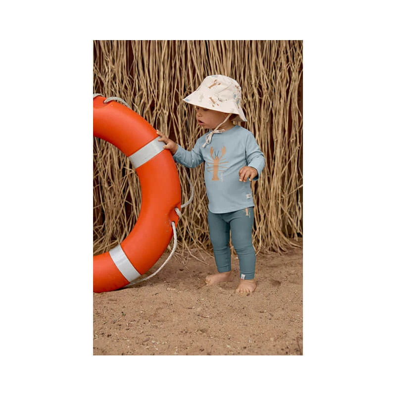 Lassig Chapeau Anti-UV Réversible Animaux De La Mer/blanc Cassé – Image 4