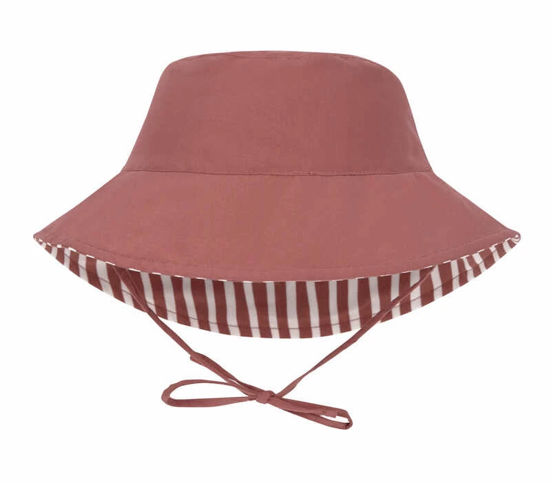 Lassig Chapeau Anti-UV Réversible Rayé Rouge – Image 2