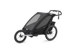Chariot à Vélo Sport 2 Thule 13 Chariot à Vélo Sport 2 Thule -Bébés Produits Magasin chariot velo sport2 thule black global roue 1
