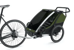 Thule Chariot à Vélo Cab 2 Cypres Green -Bébés Produits Magasin chariot velo vab 2 cypress green thule bambinou velo