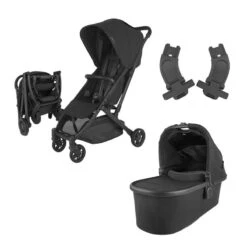 Uppababy Pack Poussette Compacte Minu V2 + Nacelle Et Adaptateurs