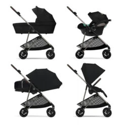CYBEX Nacelle Poussette Melio 3 -Bébés Produits Magasin nacelle poussette melio 3 moon black cybex bambinou travel system