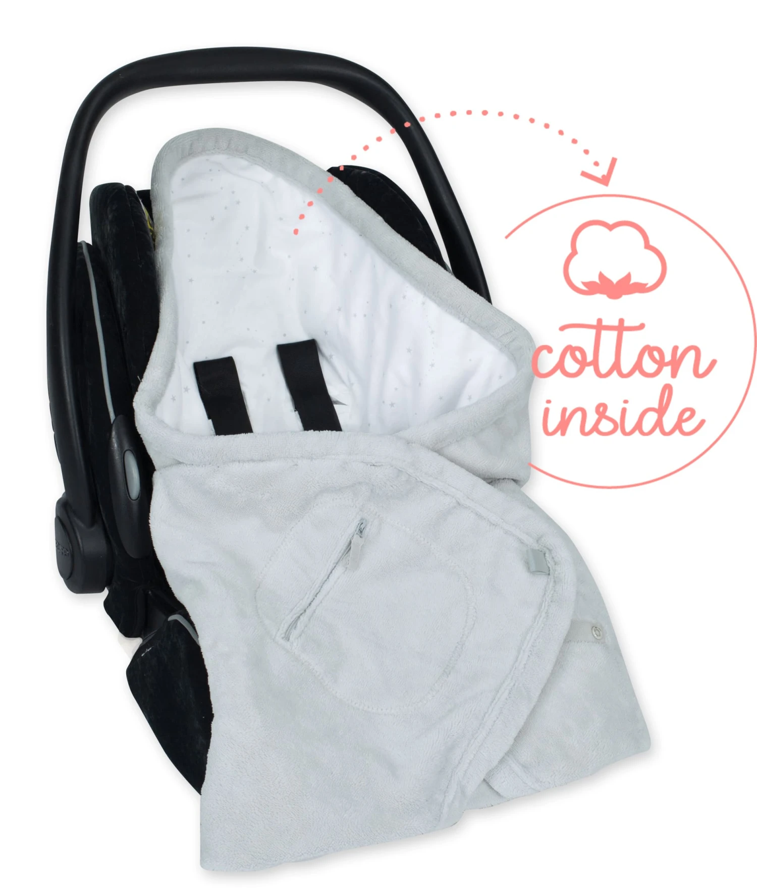 Nid D’ange Multifonctions été Biside Bamboo + Jersey 90 X 90 Cm