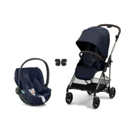 CYBEX Pack Duo Poussette Compacte Melio 3 Bronze + Cloud Z2 I-Size