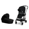 CYBEX Pack Duo Poussette Compacte Melio 3 Carbon + Nacelle -Bébés Produits Magasin pack duo poussette compacte melio 3 carbon nacelle cybex bambinou