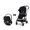 CYBEX Pack Duo Poussette Compacte Melio 3 Carbon + Cloud Z2 I-Size