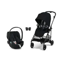 CYBEX Pack Duo Poussette Compacte Melio 3 Carbon + Cloud Z2 I-Size