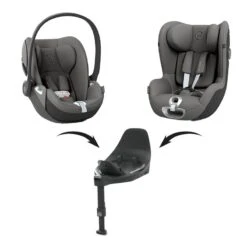 CYBEX Pack Sièges-auto Cloud T I-Size + Sirona T I-Size + Base T