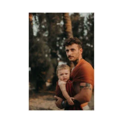 Petite écharpe De Portage Sans Nœud Sans Pad -Bébés Produits Magasin petite echarpe portage sans noeud sans pad fauve rouge bourgogne love radius bambinou ambiance