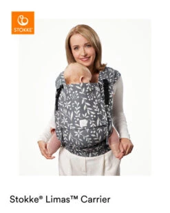 Stokke Porte-bébé Limas Carrier Plus -Bébés Produits Magasin porte bebe limas carrier plus coton bio stokke bambinou face