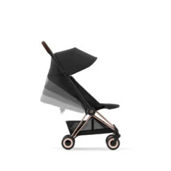 CYBEX Poussette Ultra-compacte Coya -Bébés Produits Magasin poussette ultra compacte coya rosegold sepia black cybex bambinou profil