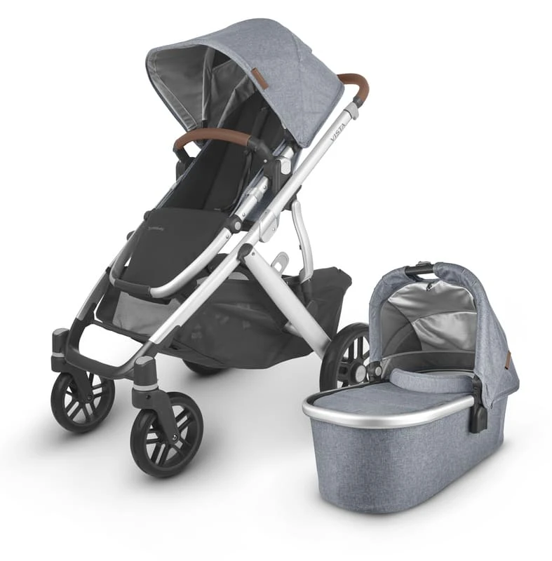 Uppababy Pack Poussette Vista V2 Avec Nacelle + Second Siège Et Adaptateurs – Image 2