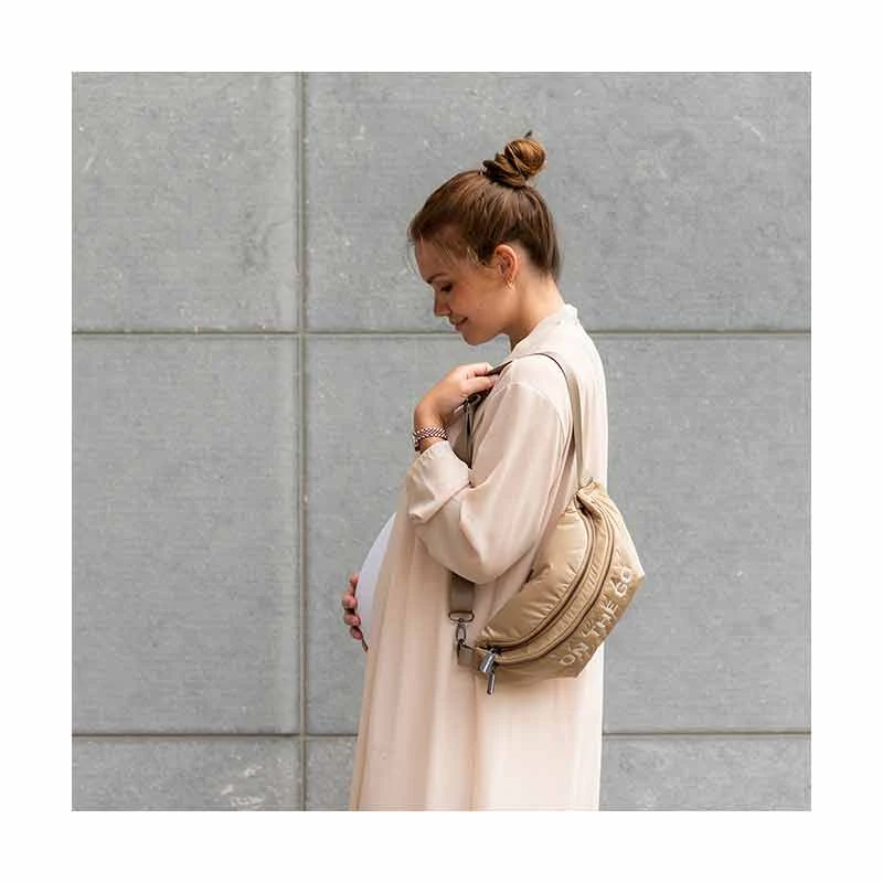 Childhome Sac Banane On The Go Matelassé Beige 7 Childhome Sac Banane On The Go Matelassé Beige – Image 5