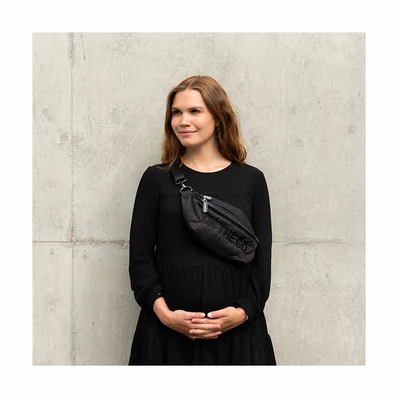 Childhome Sac Banane On The Go Matelassé Noir – Image 5