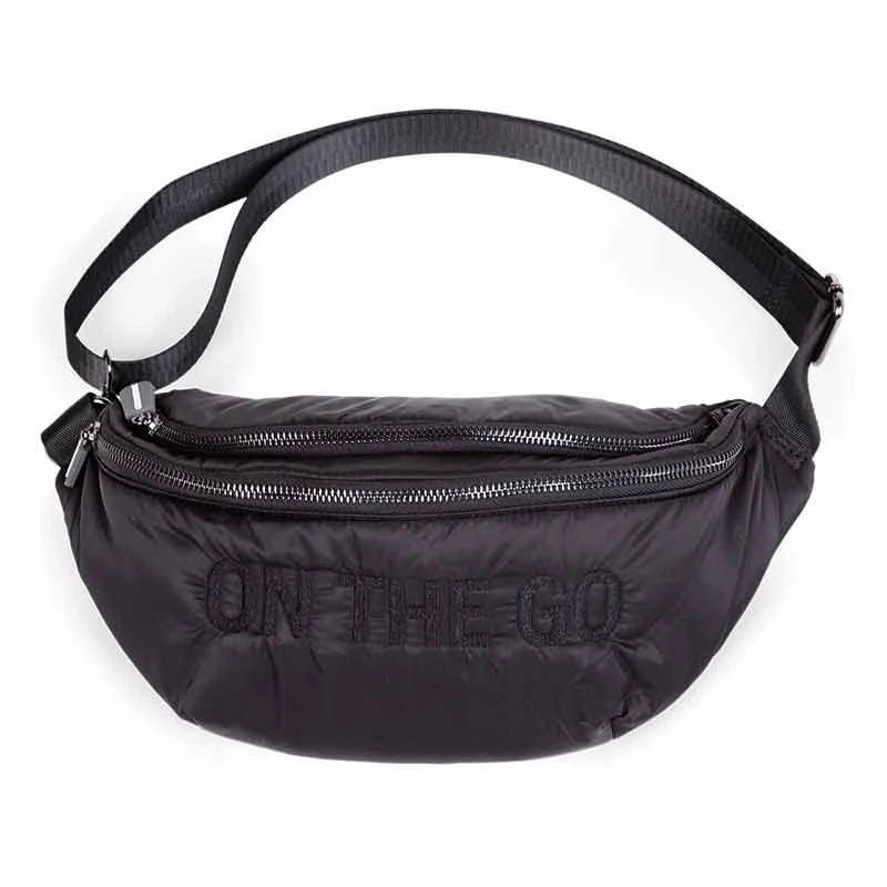 Childhome Sac Banane On The Go Matelassé Noir