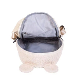 Childhome Sac à Dos Enfant My First Bag Teddy Écru -Bébés Produits Magasin sac dos enfant my first bag childhome bambinou ouvert