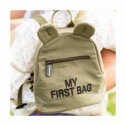 Childhome Sac à Dos Enfant My First Bag Kaki 12 Childhome Sac à Dos Enfant My First Bag Kaki -Bébés Produits Magasin sac dos enfant my first bag kaki childhome bambinou zoom