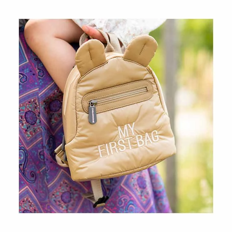 Childhome Sac à Dos Enfant My First Bag Matelassé Beige – Image 5