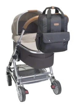 Sac à Dos à Langer Georgi Eco Noir -Bébés Produits Magasin sac dos langer georgi eco noir babymel bambinou poussette