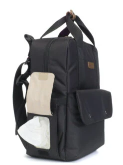 Sac à Dos à Langer Georgi Eco Noir -Bébés Produits Magasin sac dos langer georgi eco noir babymel bambinou serviettes