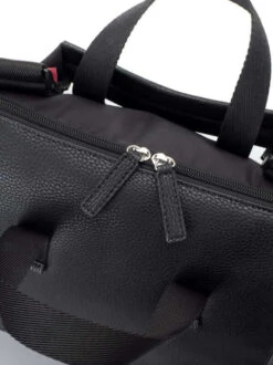 Sac à Dos à Langer Robyn En Cuir Vegan Noir -Bébés Produits Magasin sac dos langer robyn noir cuir vegan babymel bambinou fermeture