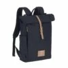 Lassig Sac à Dos à Langer Rolltop Bleu Nuit -Bébés Produits Magasin sac dos langer rolltop bleu nuit lassig bambinou