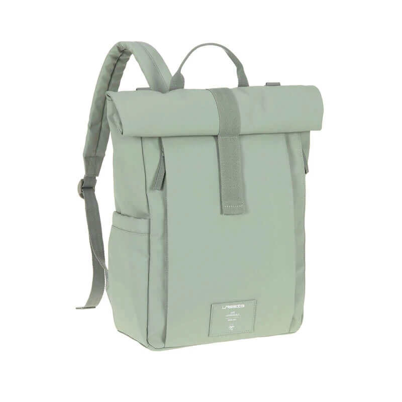 Lassig Sac à Dos à Langer Rolltop Up Vert Argenté