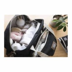 Beaba Sac à Langer Genève II Noir 13 Beaba Sac à Langer Genève II Noir -Bébés Produits Magasin sac langer geneve ii noir beaba bambinou interieur