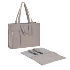 Lassig Sac à Langer Tote Up Taupe 11 Lassig Sac à Langer Tote Up Taupe -Bébés Produits Magasin sac langer tote up taupe lassig bambinou accessoire