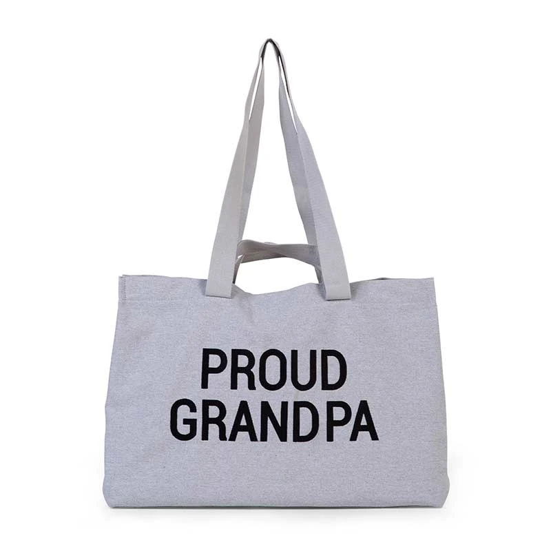 Childhome Sac En Toile Proud Grandpa 3 Childhome Sac En Toile Proud Grandpa