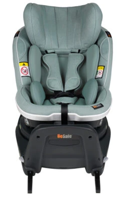 BeSafe Siège-auto IZi Turn I-Size Pivotant Groupe 0+/1 -Bébés Produits Magasin siege auto izi turn i size pivotant groupe 0 1 melange sea green be safe bambinou produit be safe bambinou frontal 1