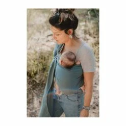 Sling Coton Bio 13 Sling Coton Bio -Bébés Produits Magasin sling coton bio vert eucalyptus neobulle bambinou cote