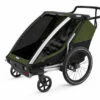 Thule Chariot à Vélo Cab 2 Cypres Green 2 Thule Chariot à Vélo Cab 2 Cypres Green -Bébés Produits Magasin thule chariot cab remorques 2 enfant cypres green thule bambinou produit