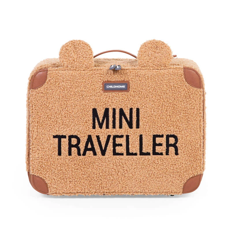 Childhome Valise Mini Traveller Teddy Brown 3 Childhome Valise Mini Traveller Teddy Brown